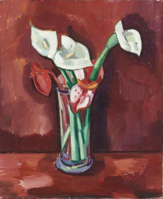 Calla Lilies In A Vase Artwork by Charles Sheeler