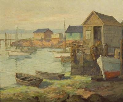 Waterfront, San Diego Artwork by Maurice Braun