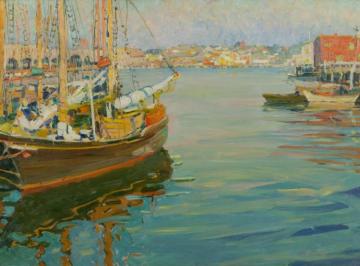 Harbor Scene Artwork by Jane Peterson