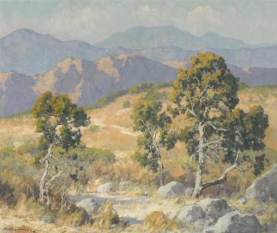 Sycamores And Hills Artwork by Maurice Braun