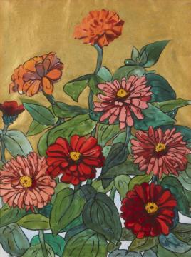 Dalias Artwork by Jane Peterson