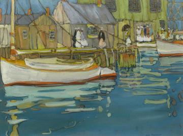 The Boat Landing Artwork by Jane Peterson