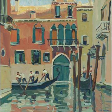Old Red House, Venice Artwork by Jane Peterson