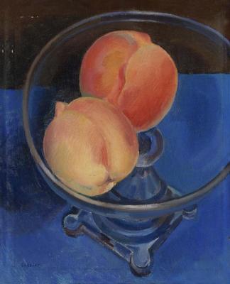 Peaches In A Bowl Artwork by Charles Sheeler
