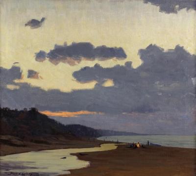 A Stormy Evening, 1945 Artwork by Frank V. Dudley
