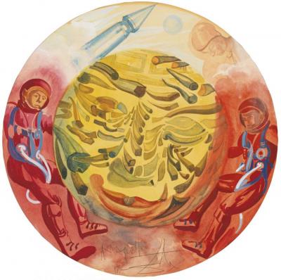 L'homme Sur La Lune Artwork by Salvador Dalí