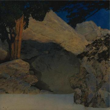 Study For Scenery For The Tempest Artwork by Maxfield Parrish