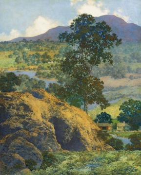New Hampshire Hills (new Hampshire Landscape) Artwork by Maxfield Parrish