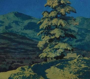 Moonlight Artwork by Maxfield Parrish