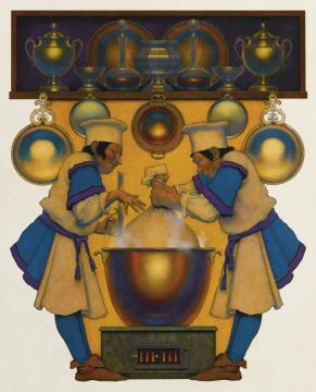 Two Cooks And A Haggis Artwork by Maxfield Parrish
