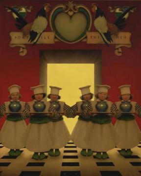 The Knave Of Hearts,the Six Little Ingredients Artwork by Maxfield Parrish