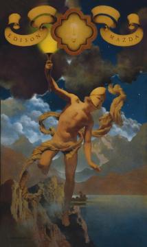 Prometheus Artwork by Maxfield Parrish