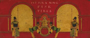Sketch For Fisk Tires - Fit For A King Artwork by Maxfield Parrish