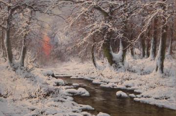 Winter Lanscape Artwork by Laszlo Neogrady