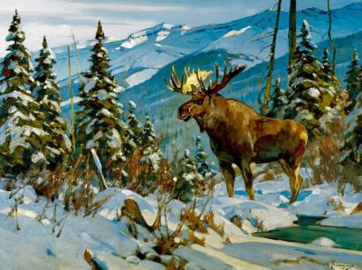 A Knight Errant Artwork by Carl Rungius