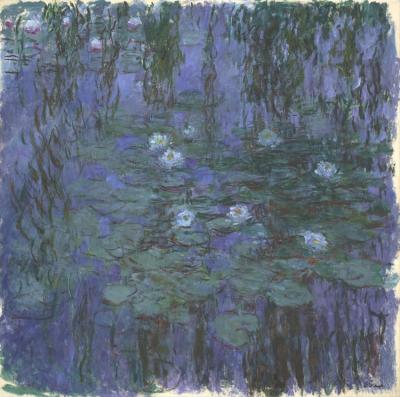 Blue Water Lilies Artwork by Claude Oscar Monet