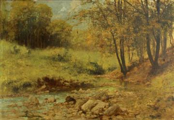 A Quiet Stream Artwork by Laszlo Neogrady