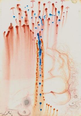 Sans Titre (deesse De La Pluie) Artwork by Salvador Dalí