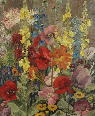 Autumn Flowers Artwork by Sir Cedric Morris