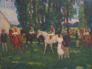 Le Paddock Artwork by Jean Louis Marcel Cosson