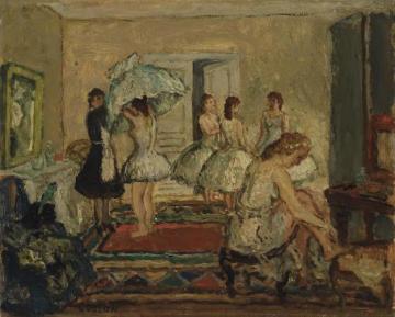 Danseuses Dans La Loge Artwork by Jean Louis Marcel Cosson
