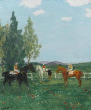 Before The Race Artwork by Jean Louis Marcel Cosson