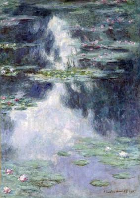 Pond With Water Lilies, 1907 Artwork by Claude Oscar Monet