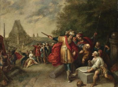The Construction Of The Tower Of Babel Artwork by Frans Francken II