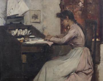 The Letter Artwork by Albert Chevallier Tayler