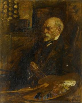Portrait Of Sir Edward John Poynter, Pra Artwork by Albert Chevallier Tayler