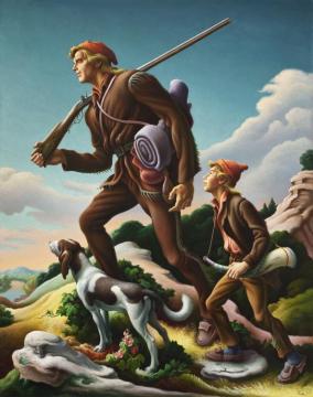 The Kentuckian, 1954 Artwork by Thomas Hart Benton