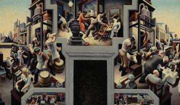 Missouri State Capitol Mural Artwork by Thomas Hart Benton