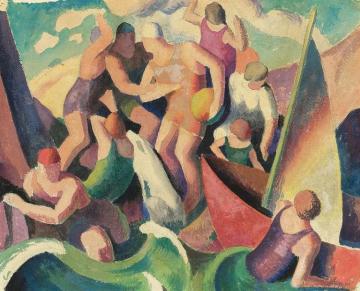 People Of Chilmark Artwork by Thomas Hart Benton