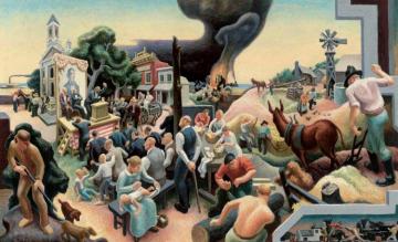 Politics, Farming And Law In Missouri Artwork by Thomas Hart Benton