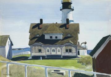 Captain Strout's House, Portland Head Artwork by Edward Hopper