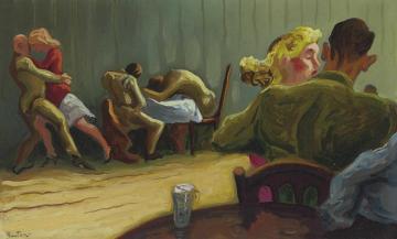 On Leave Artwork by Thomas Hart Benton