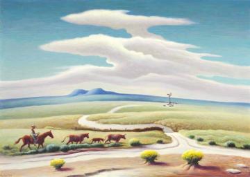 The Plains Artwork by Thomas Hart Benton