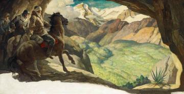 A Few Minutes Before We Had Almost Died In A Raging Blizzard,here Was A Green Valley Bathed In Sunlight And Warmth Artwork by Newell Convers (N.C.) Wyeth