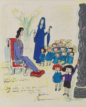 Madeline In London Artwork by Ludwig Bemelmans