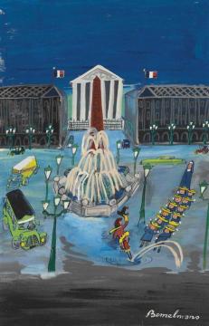 Jacket, Place De La Concorde Artwork by Ludwig Bemelmans