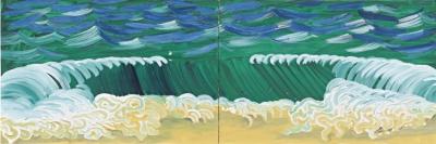 Green Tide Artwork by David Hockney