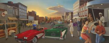 Route 66, Joplin, Missouri Artwork by Anthony Benton Gude