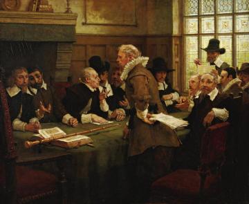 The Puritan Covenant Artwork by George Henry Boughton
