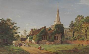 Stoke Poges Artwork by Jasper Francis Cropsey