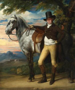 John Wombwell (d.1795) With A Grey Hunter Artwork by John Singleton Copley