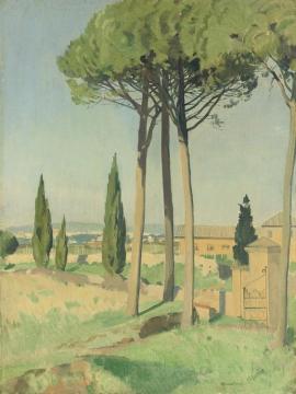 The Campagna, By The Appian Way Artwork by Herbert James Gunn
