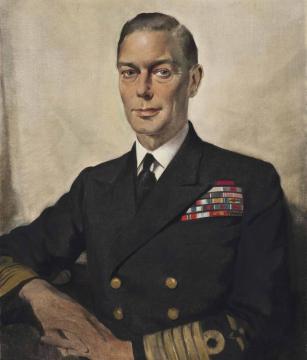 Portrait Of H.m. King George Vi Artwork by Herbert James Gunn