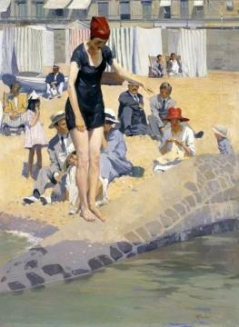 Sunbathers Artwork by Herbert James Gunn