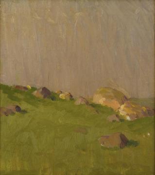 Pasture Boulders Artwork by William Langson Lathrop