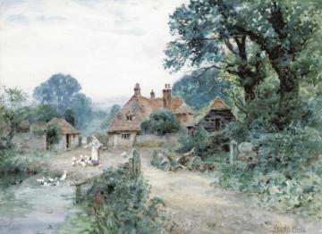 The Old Farm Artwork by Henry John Yeend King